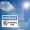 Signmission Fragrance Free Sign With Symbol, 10 in W x Rectangle, Vinyl Decal OS-2PACK-NS-D-710-L-12910 - alternate 6